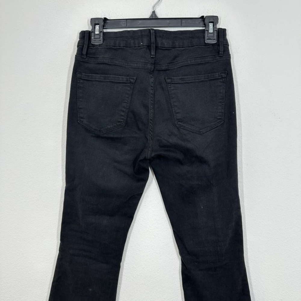 FRAME Le Crop Mini Boot Jeans Black Denim Cropped Flare‎ Womens Size 28 - Picture 6 of 9